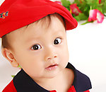 可爱幼童