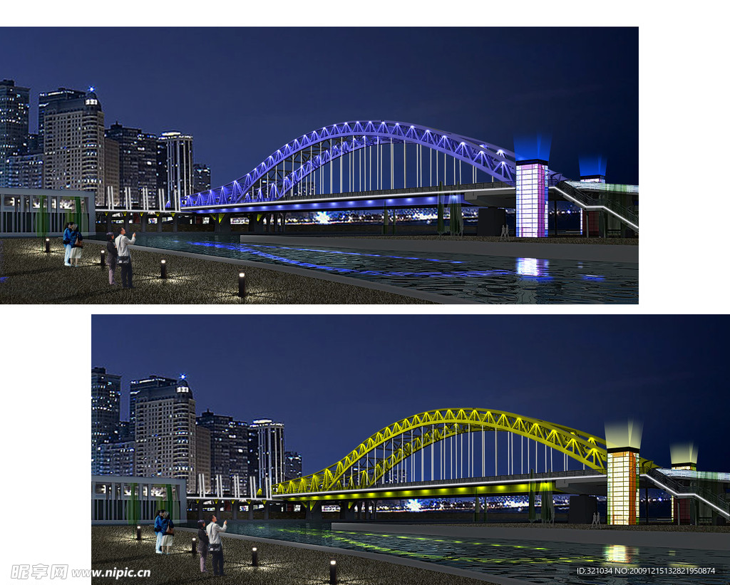 现代桥梁照明亮化设计
