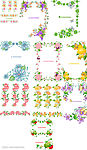 矢量花边花纹