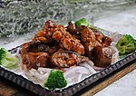 铁板黑椒鳄鱼腩
