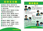 中学生守则展板