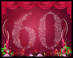 60 周年 艺术字 设计图 创意