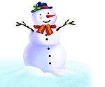 高清圣诞雪人