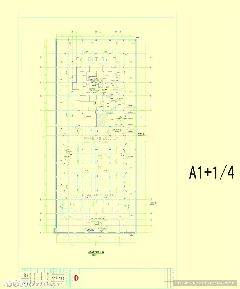 地下车库规划CAD图