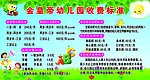 幼儿园收费标准