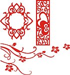 心形雕花