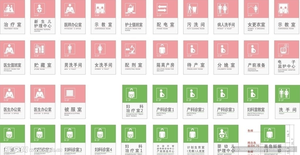 医院科室图标大全