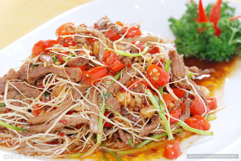 龙须牛肉