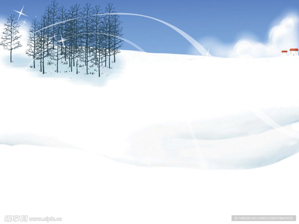 漂亮冬天雪地