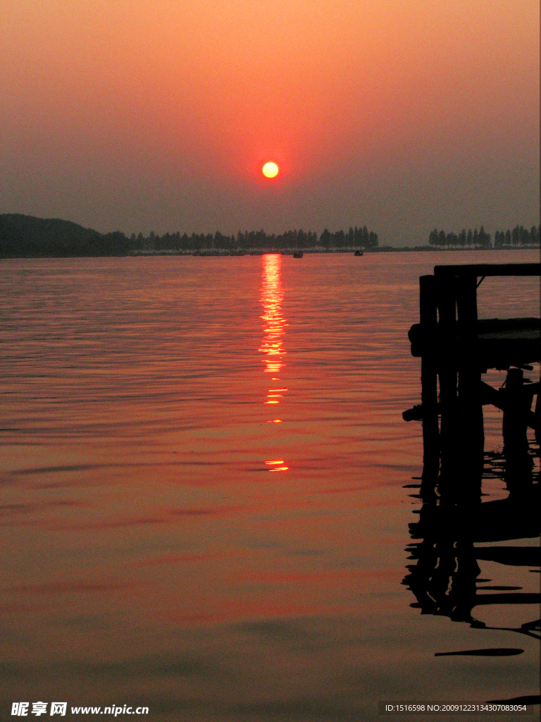 小桥 夕阳