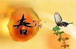 春（橙色）