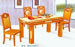 黄色餐桌椅