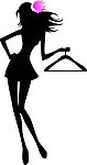 CDR女体服装宣传贴图图标