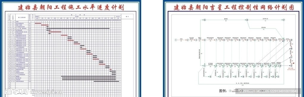 施工水平进度图