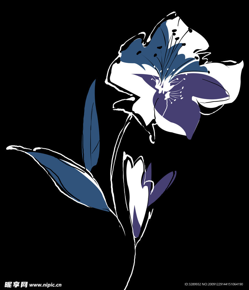 平面花