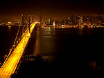 星光彩桥 铁桥 夜色 美景 湖水 大河