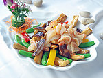 蜜豆灵菇炒虾仁