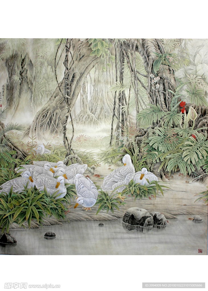 张立强工笔花鸟
