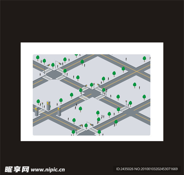 城市风景矢量图