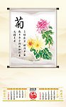 挂历内页 菊