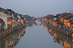 黄昏古运河