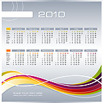 2010年年历矢量素材