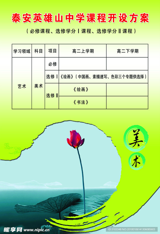 学校版面