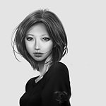 素描 美女