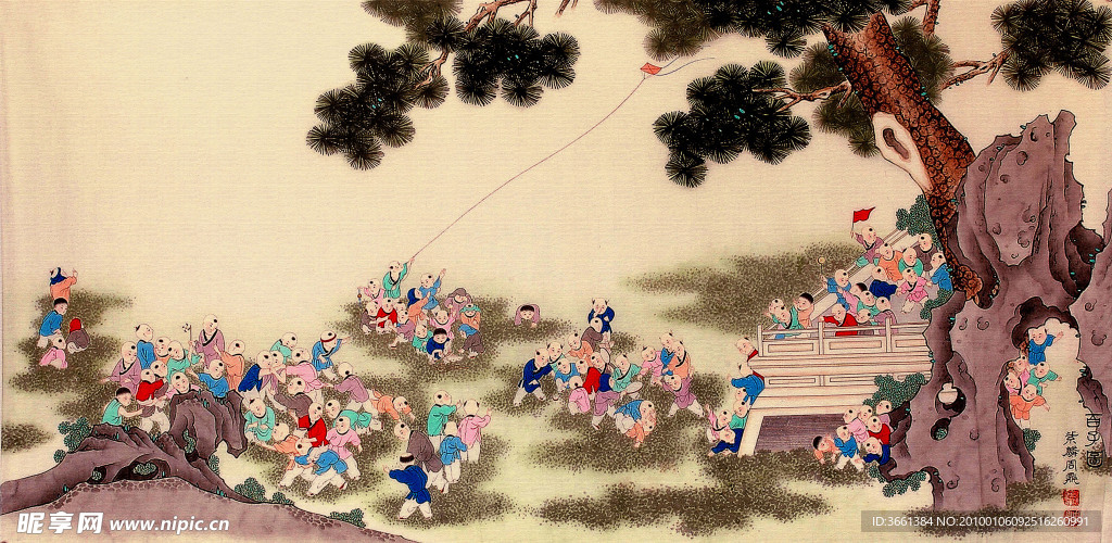 百子图