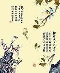 梅花与黄鹂