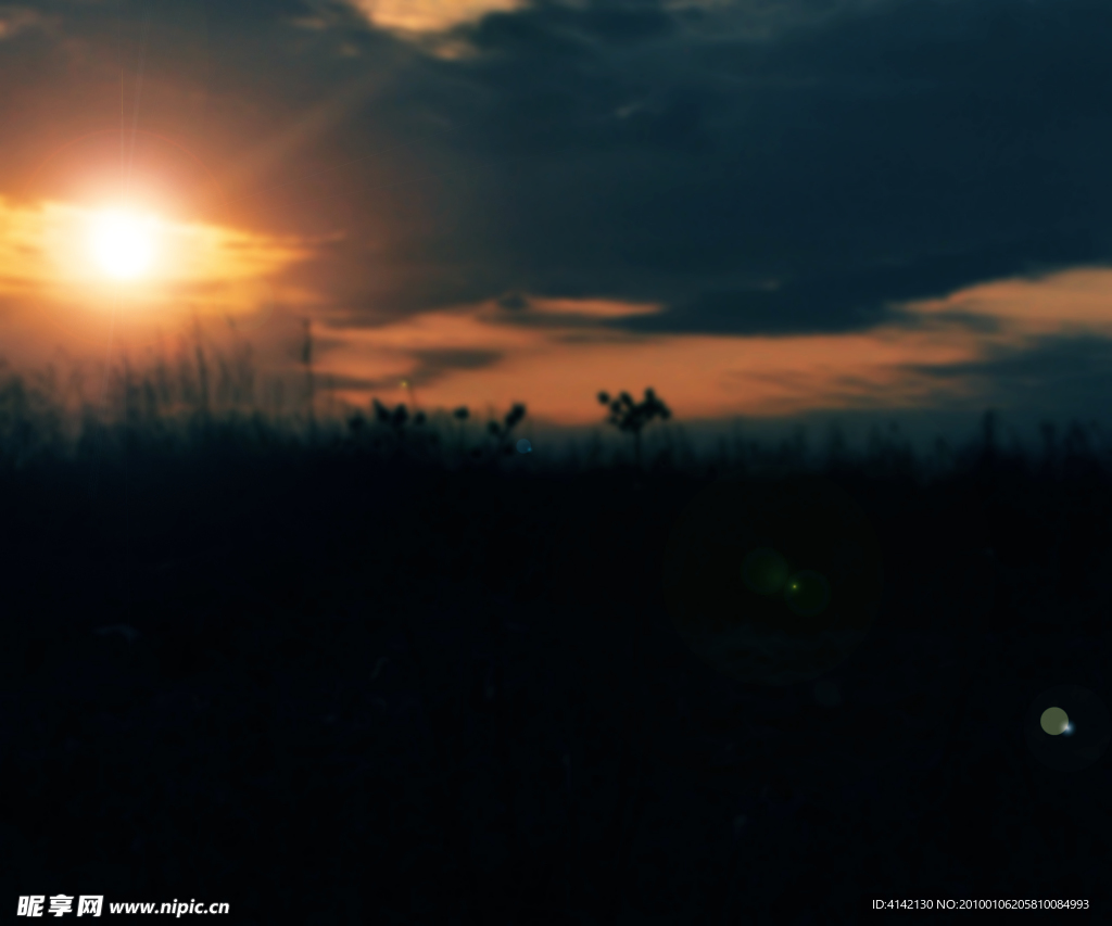 原野夕阳