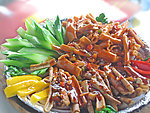 烧汁菜树菇脆肠
