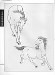 工笔画马07