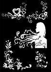 美女头像花纹