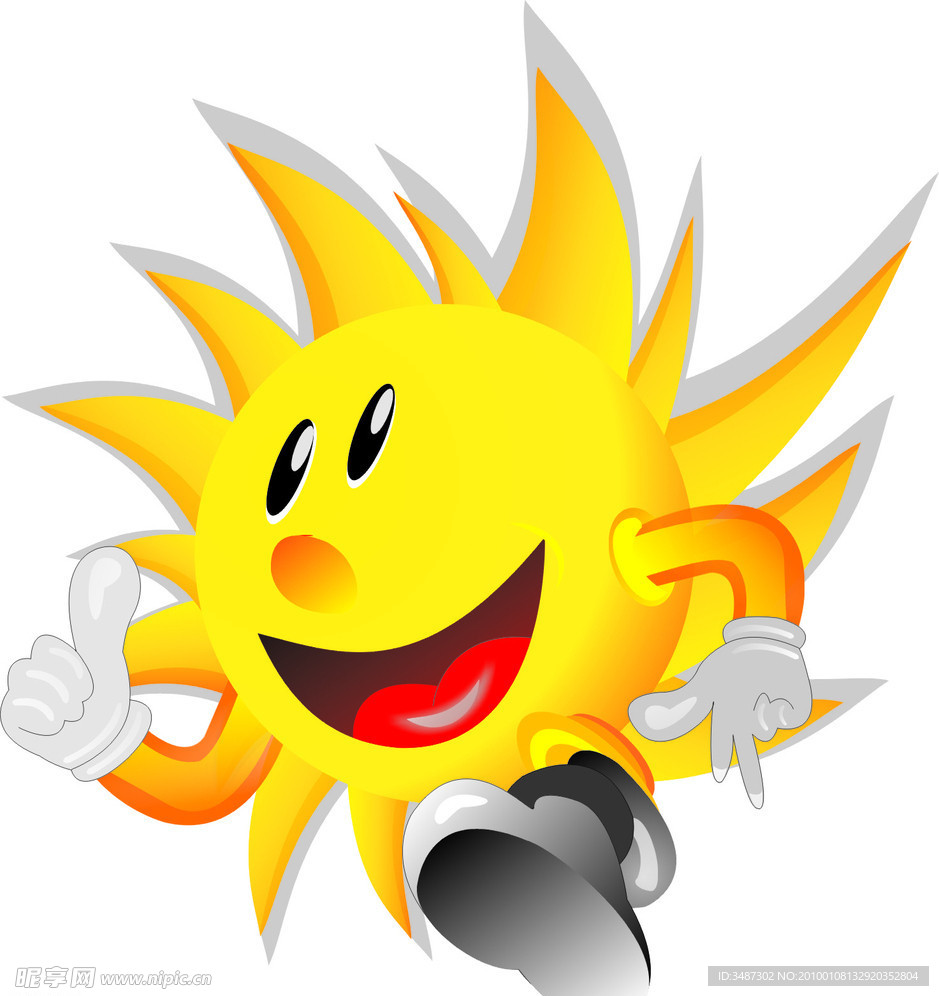 手绘太阳人