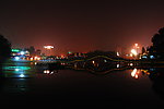 娄星广场公园夜景图