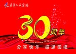 30周年场庆吊旗