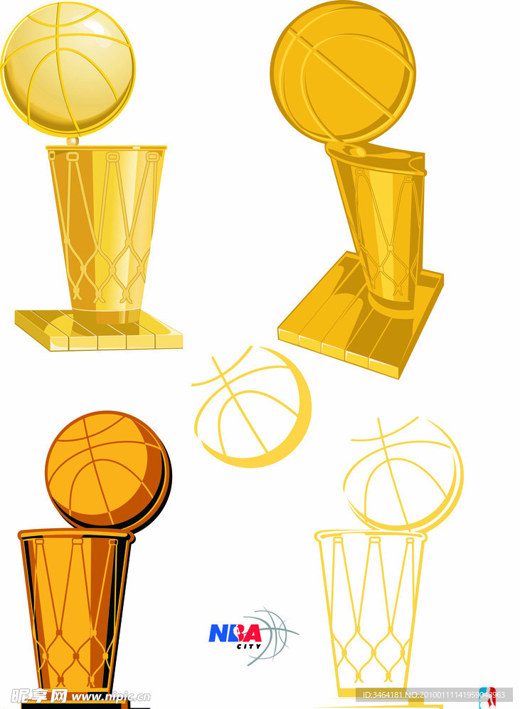 nba总冠军奖杯logo图片