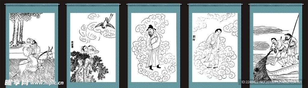 古画与画轴图片