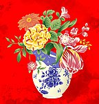 艺术花图瓶1
