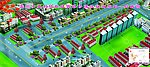 鸟瞰图 建筑鸟瞰图 道路鸟瞰图 鸟瞰图设计 3D建筑 鸟瞰图效图果 路 树 路灯 椰树 草 足场