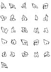 涂鸦字体26个字母