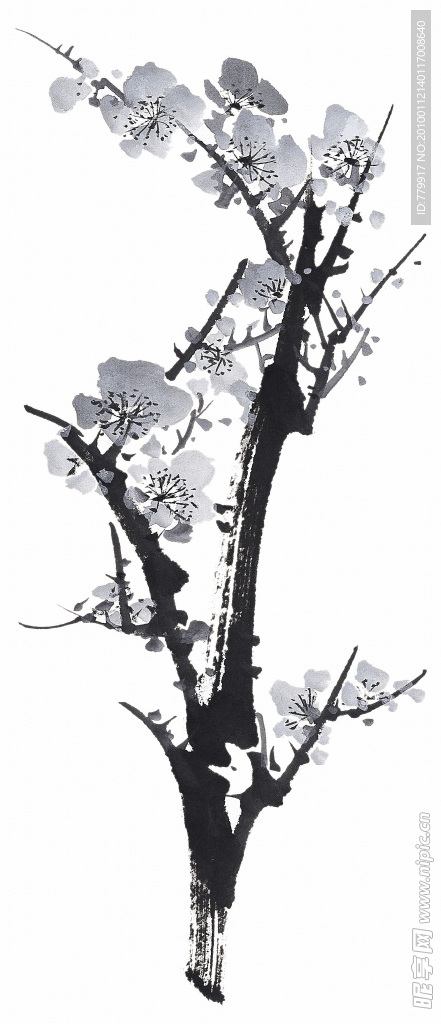 水墨梅花