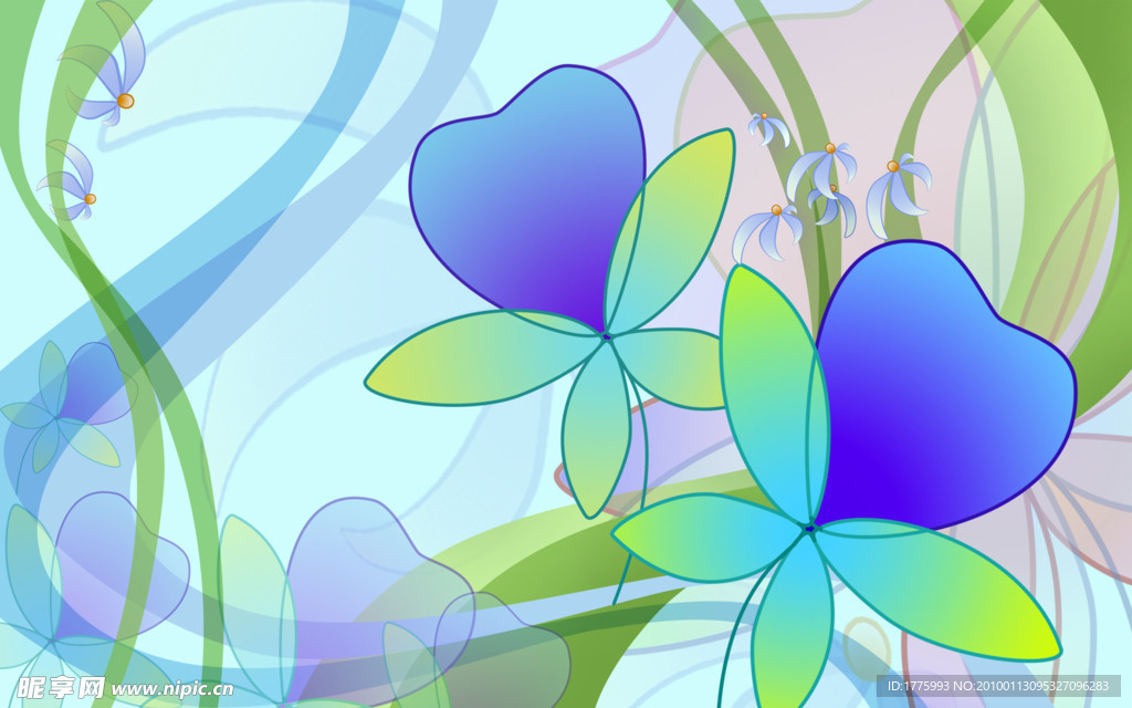 梦幻花纹
