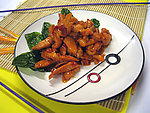 碧绿川椒鸡球