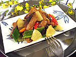 菠萝酱爆烤鸭片