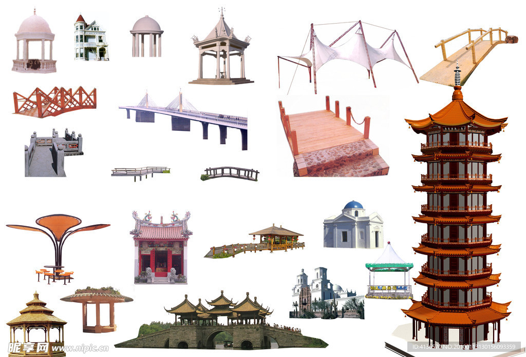 景观建筑素材