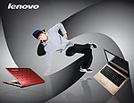 联想 lenovo 笔记本电脑 宣传单张