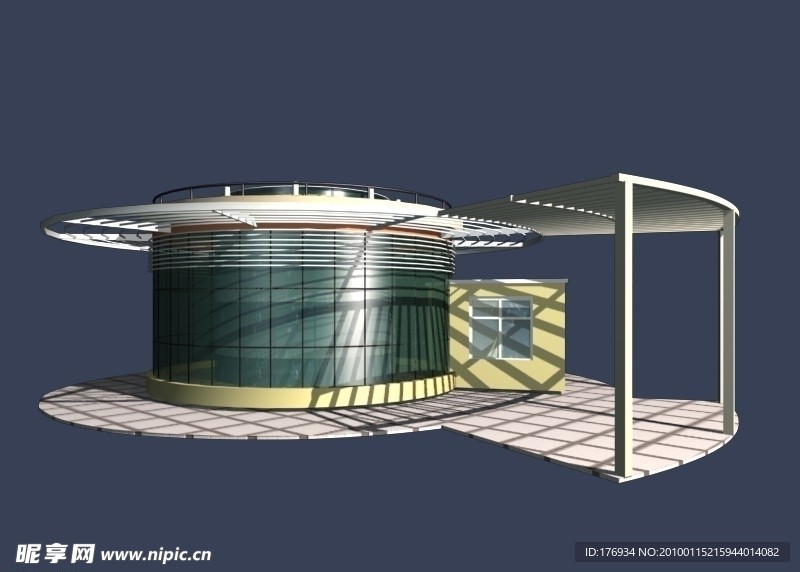 模型 建筑 MAX 入口大门