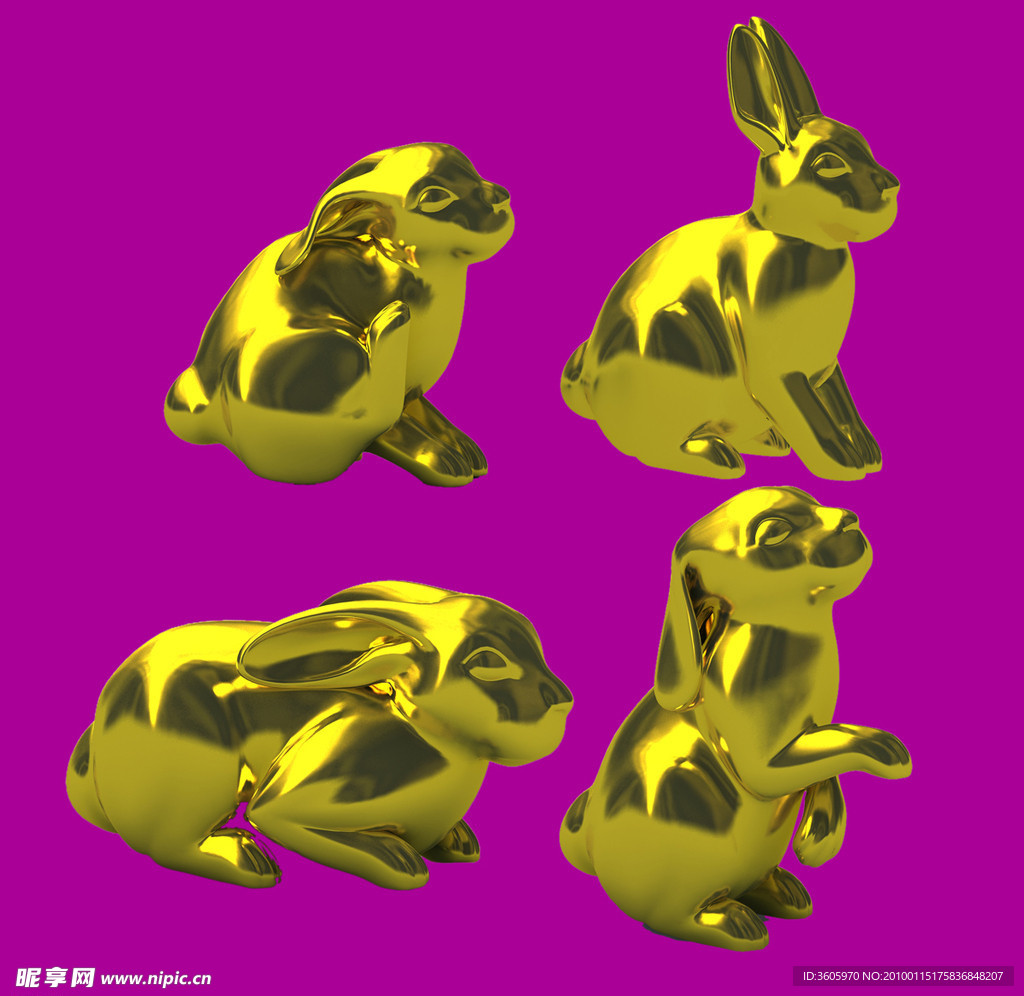 金兔素材